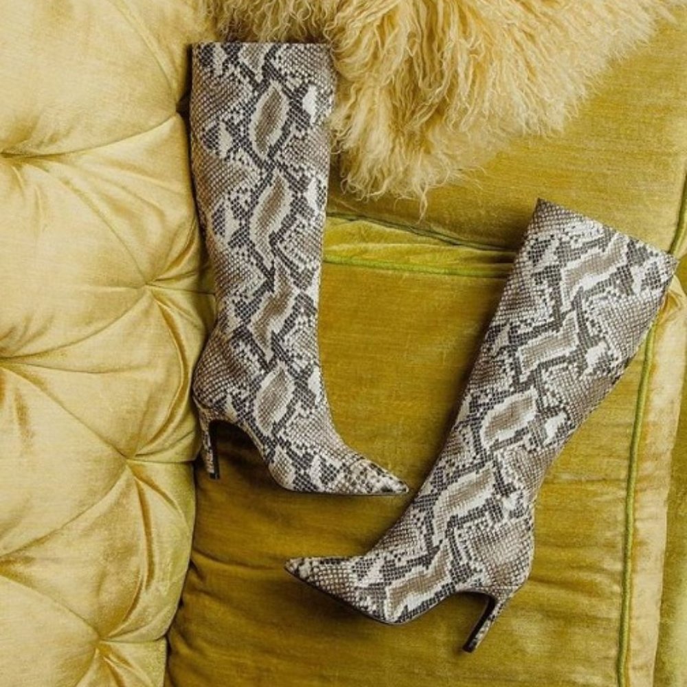 Frankie Snake Print Boots